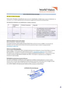 AVIS A MANIFESTATION D’INTÉRÊT 
